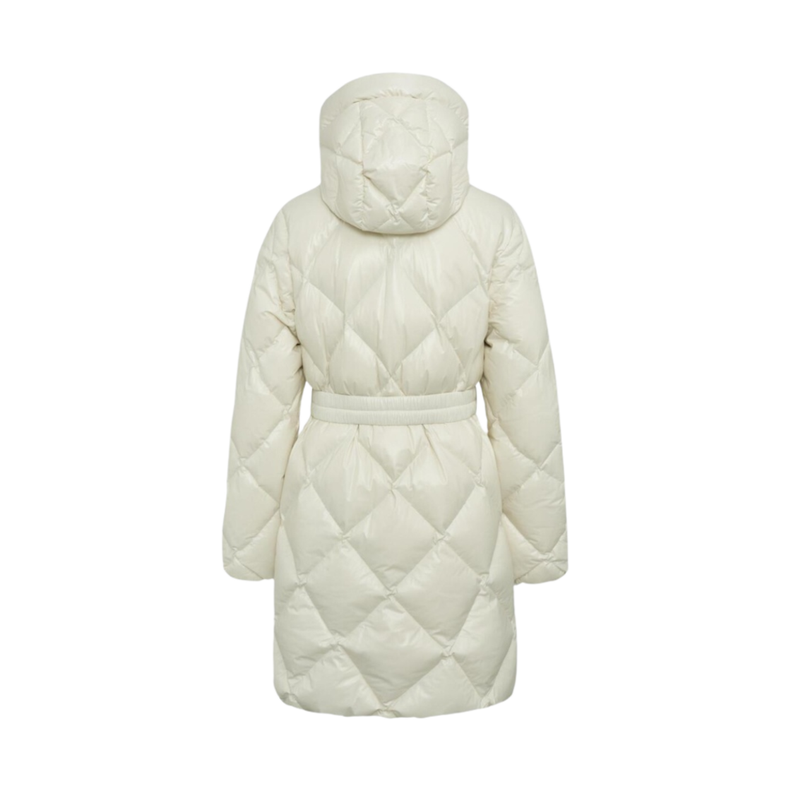 (W) 듀베티카 콘자 디테처블 후드 다이아몬드 퀼티드 롱 다운 자켓 베이지((W) Duvetica Conza Diamond Quilted Long Down Jacket with Detachable Hood Beige) - 2