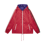 (W) Gucci x Adidas Reversible Jacket Red Purple