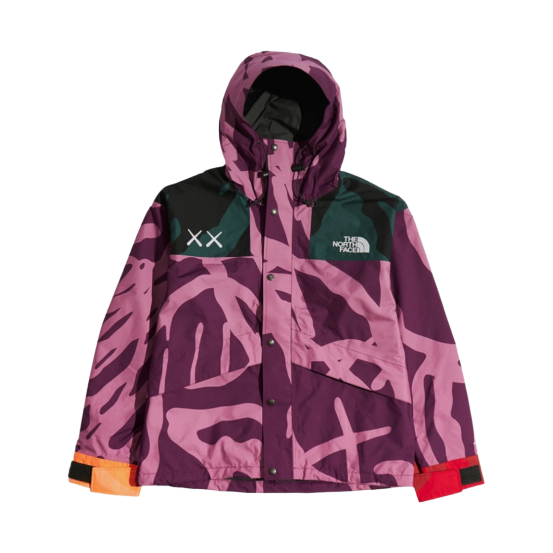 노스페이스 x 카우스 레트로 1986 마운틴 자켓 팜플로나 퍼플(The North Face x Kaws Retro 1986 Mountain Jacket Pamplona Purple) - 1