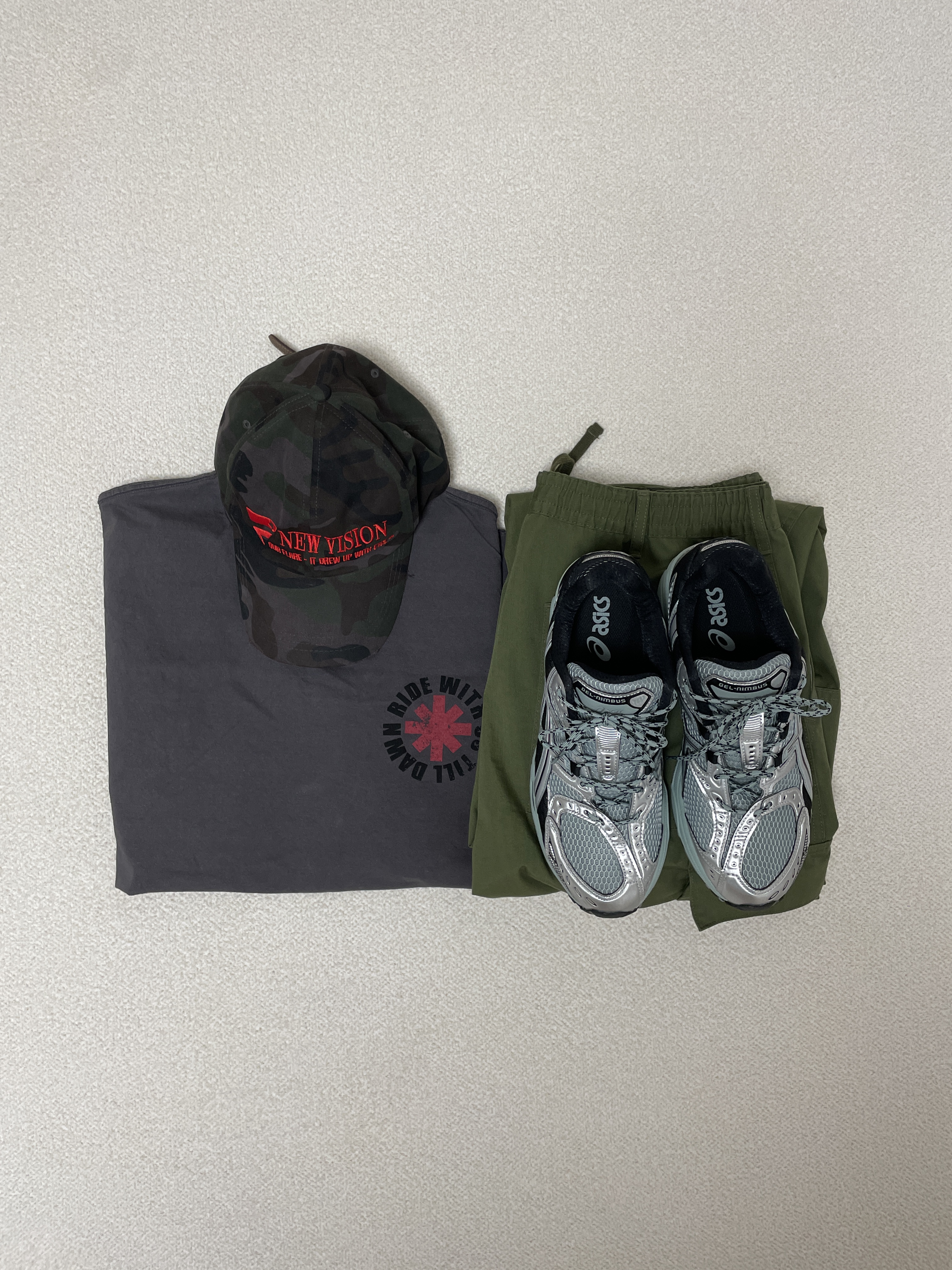 Asics Gel-Nimbus 10.1 Ocean Haze Pure Silver 착용 스타일 - 1