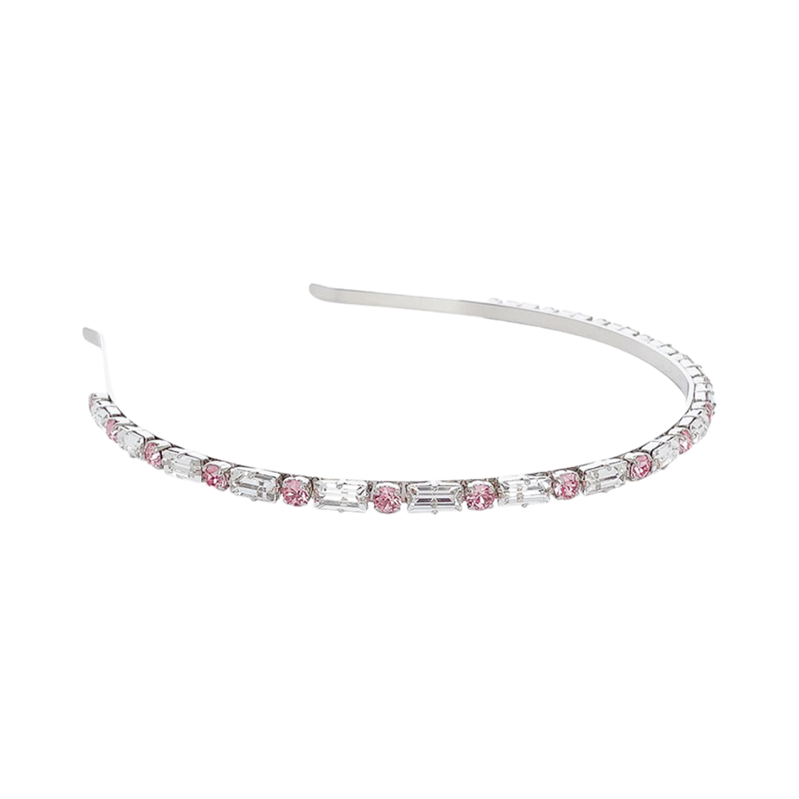 ITU5L4RQLILE Miu Miu Crystal Hairband Light Rose