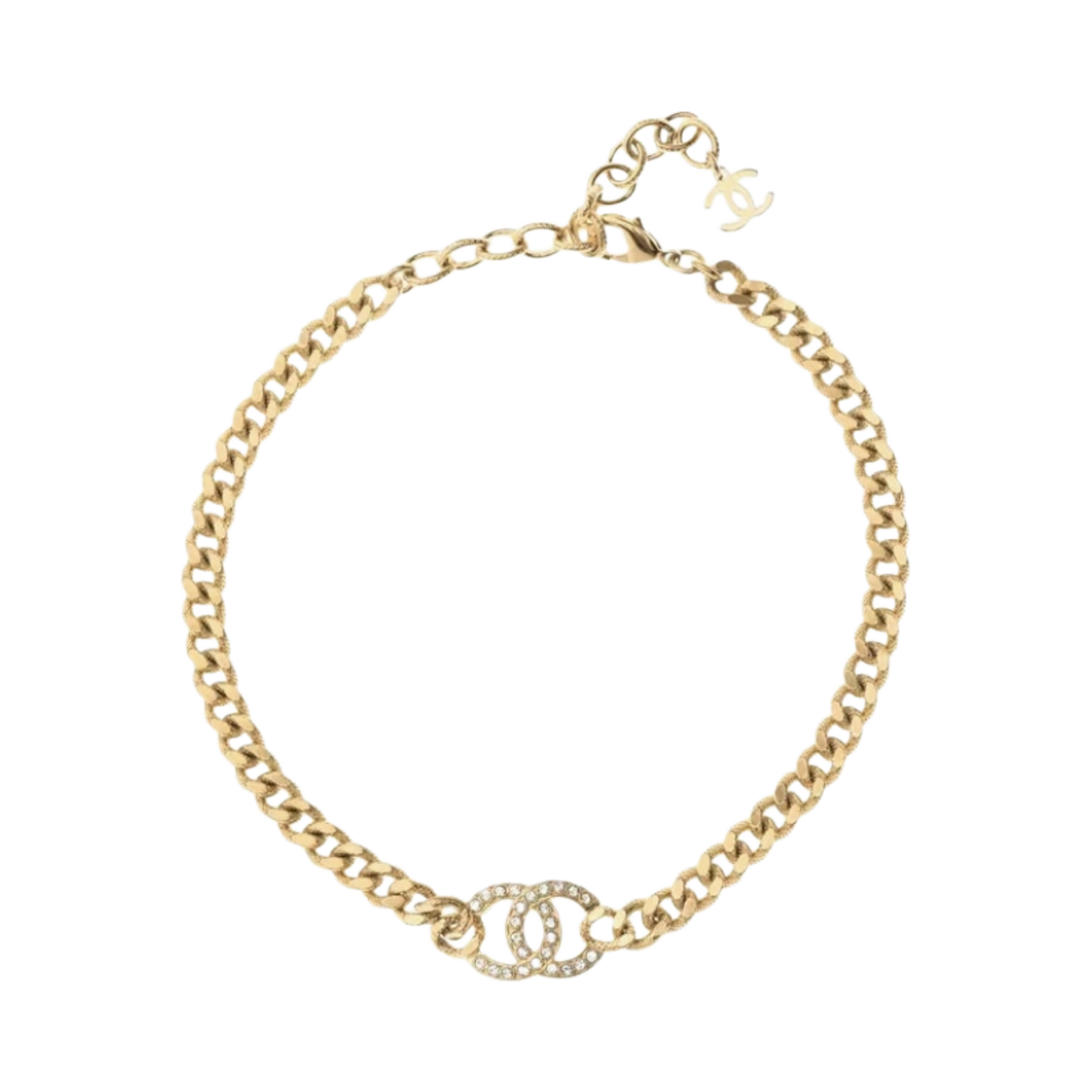 (W) 샤넬 초커 메탈 스트라스 & 골드 크리스탈((W) Chanel Choker Metal Strass & Gold Crystal) - 1