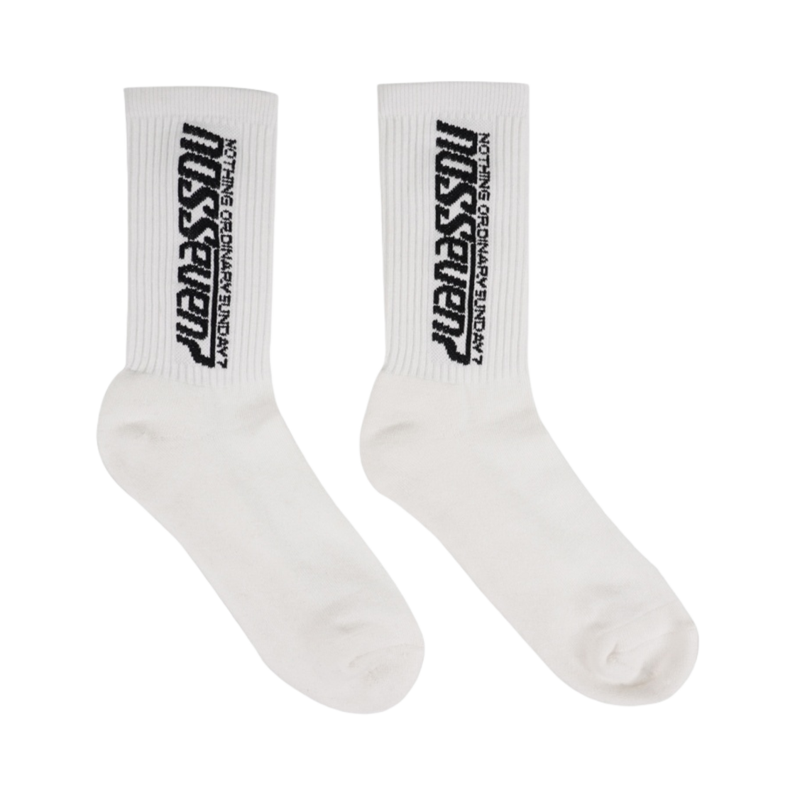 NOS7 레터링 양말 화이트(NOS7 Lettering Socks White)