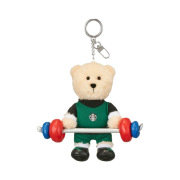 Starbucks Weightlifting Bearista Keychain