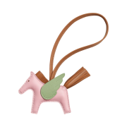 Hermes Rodeo Pegase PM Charm Milo Swift & Rose Sakura Gold Vert Criquet