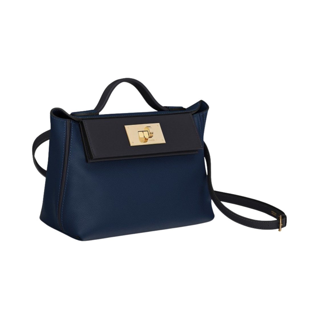 에르메스 24/24 21 백 에버컬러 스위프트 & 페르마브라스 하드웨어 블루 뉘 카방(Hermes 24/24 21 Bag Evercolor Swift & Permabrass Bleu Nuit Caban) - 2