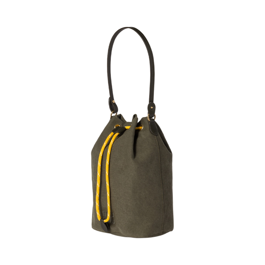 미우 미우 개버딘 파우치 올리브 그린 옐로우(Miu Miu Gabardine Pouch Olive Green Yellow) - 2
