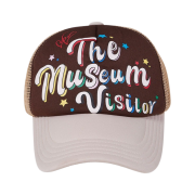 The Museum Visitor Party Logo Mesh Cap Brown