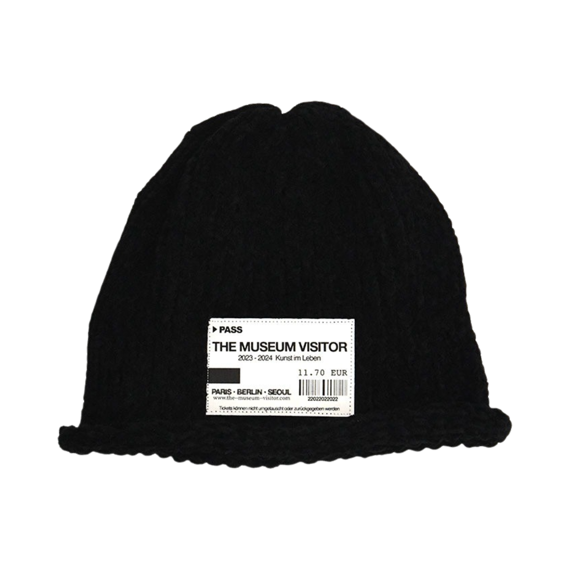 더뮤지엄비지터 티켓 비니 블랙