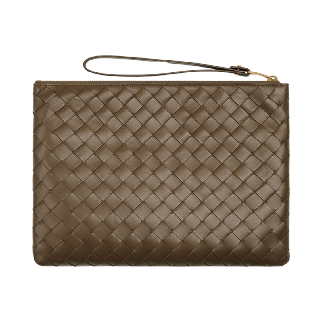 보테가 베네타 인트레치아토 미디움 플랫 파우치 파인콘(Bottega Veneta Intrecciato Medium Flat Pouch Pinecone) - 2