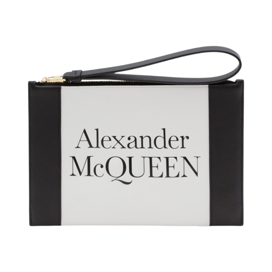 알렉산더 맥퀸 시그니쳐 지퍼 파우치 아이보리(Alexander McQueen Signature Zipped Pouch Ivory) - 1