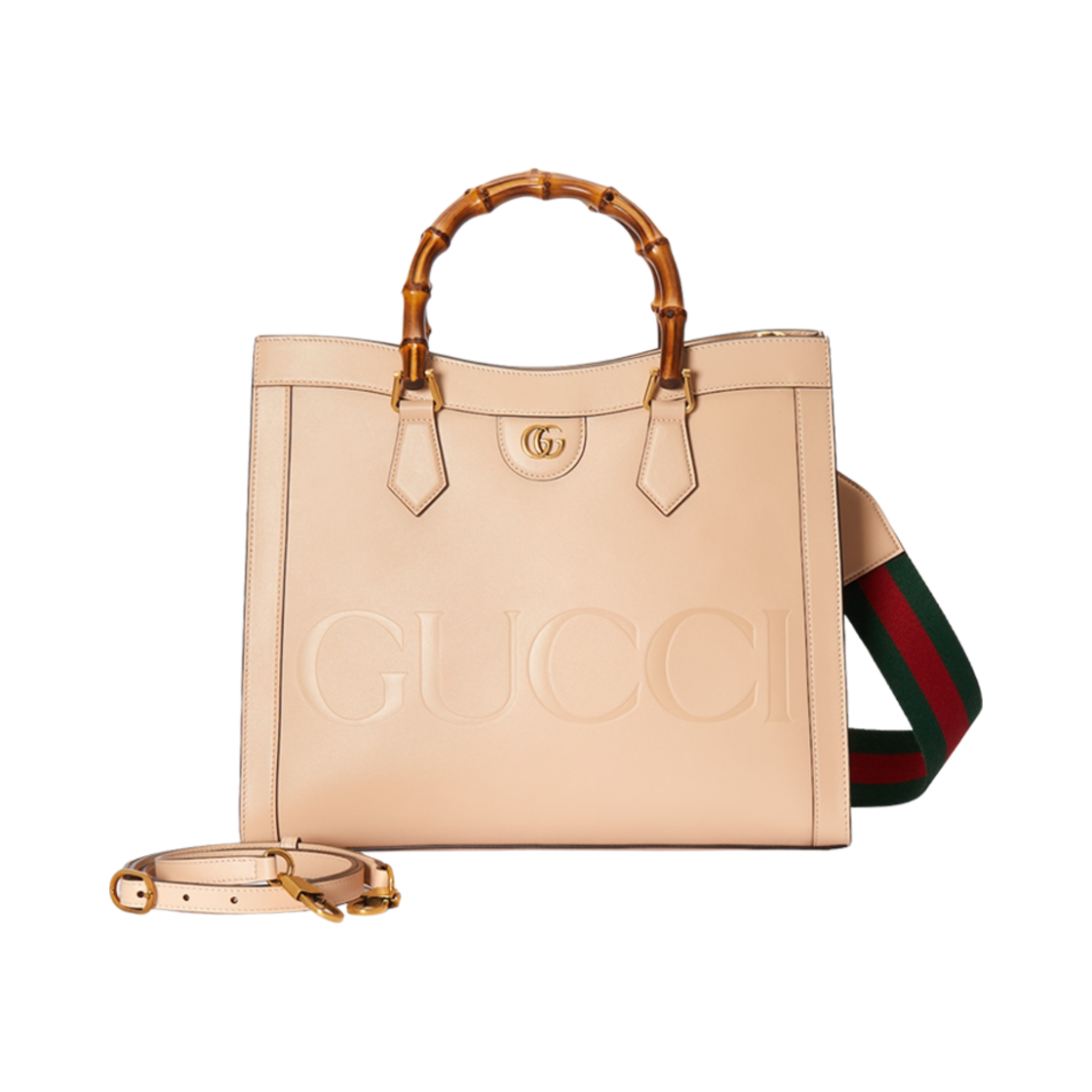 구찌 다이애나 미디움 토트백 라이트 베이지 레더(Gucci Diana Medium Tote Bag Light Beige Leather) - 3