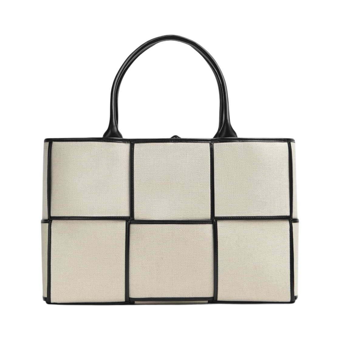 보테가 베네타 미디움 아르코 토트백 내츄럴 블랙(Bottega Veneta Medium Arco Tote Bag Natural Black) - 1
