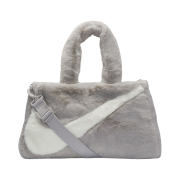 Nike NSW Faux Fur Tote Bag Light Iron Ore