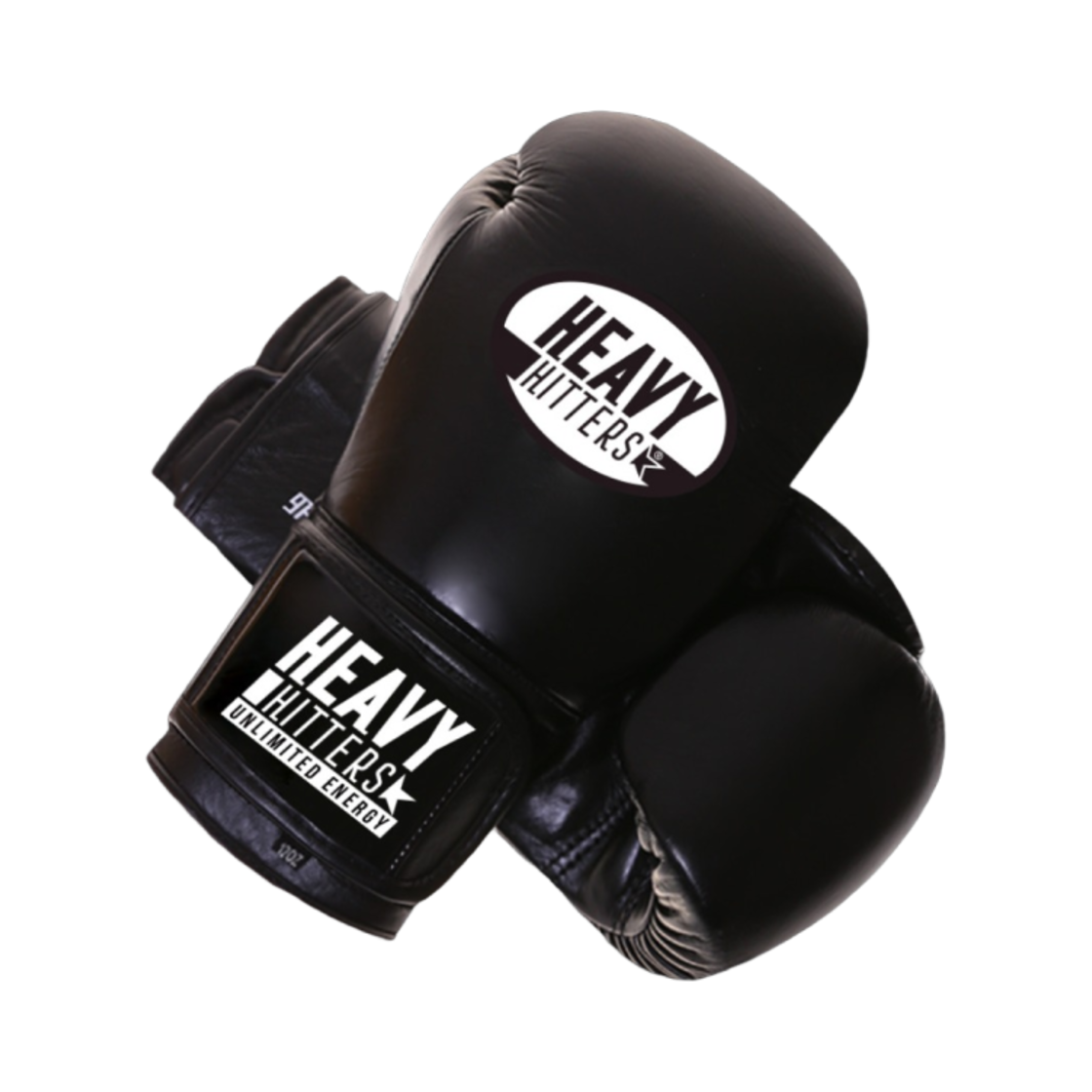 H6-BK Heavy Hitter Champion Velcro Boxing Gloves Black