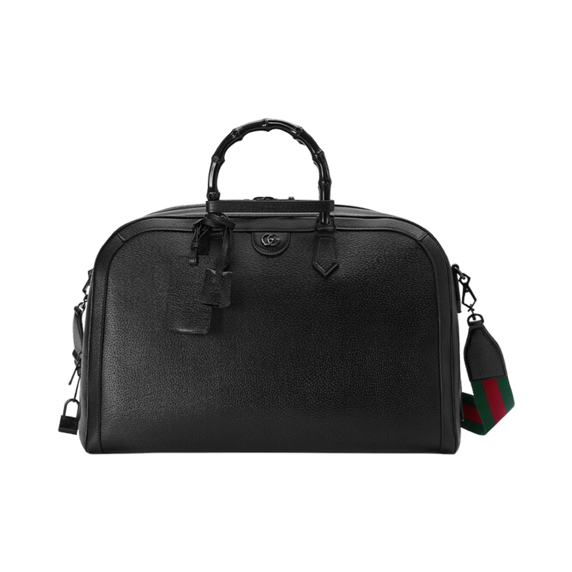 705372-UAABG-1064 Gucci Diana Large Duffle Bag Black Leather