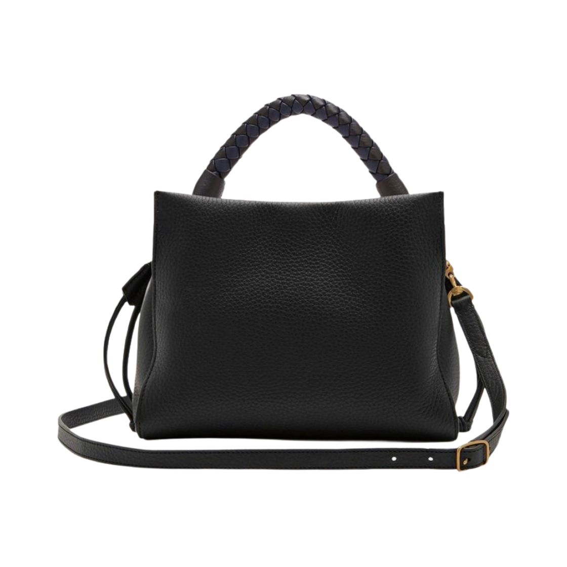 멀버리 헤비 그레인 앤 실키 카프 스몰 아이리스 블랙 미드나잇 블랙(Mulberry Heavy Grain & Silky Calf Small Iris Black Midnight Black) - 3