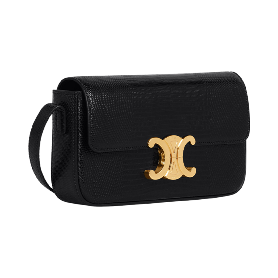 셀린느 숄더백 클로드 리자드 블랙(Celine Shoulder Bag Claude in Lizard Black) - 2