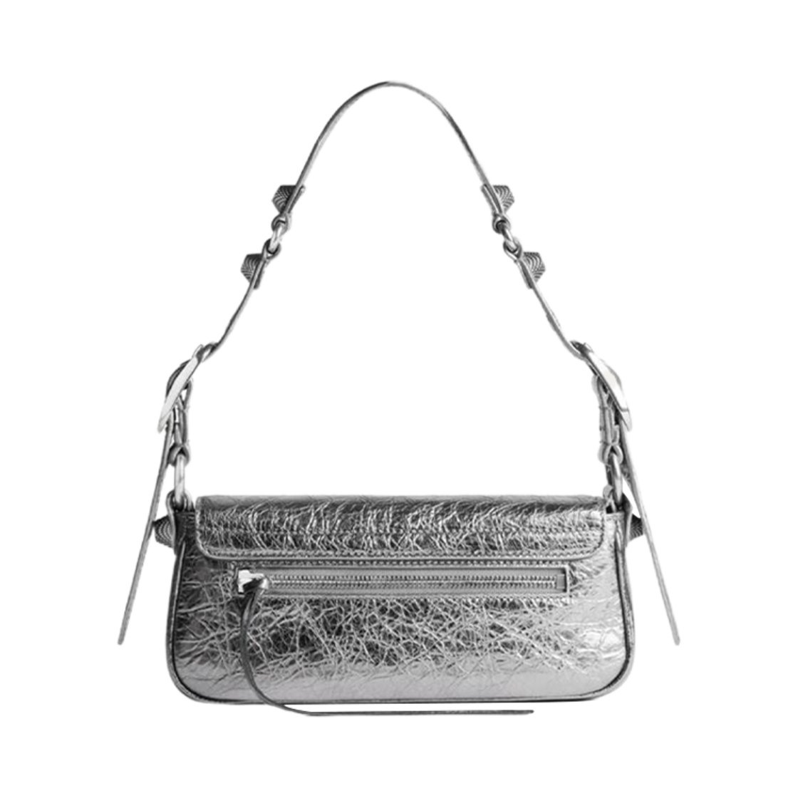 발렌시아가 르 카골 XS 슬링 백 메탈라이즈드 실버(Balenciaga Le Cagole XS Sling Bag Metallized Silver) - 3