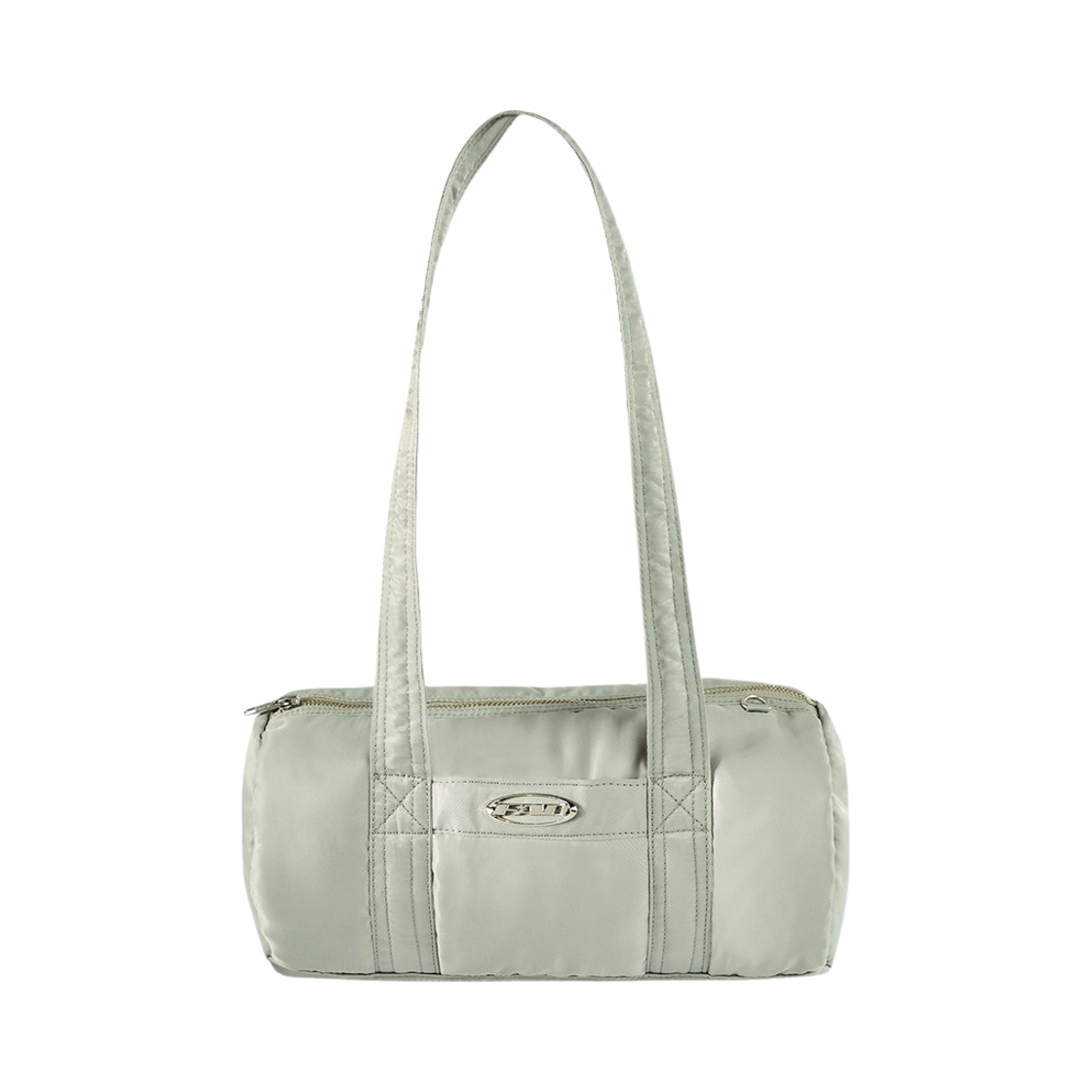 S27219 FAD Satin Round Bag Light Grey