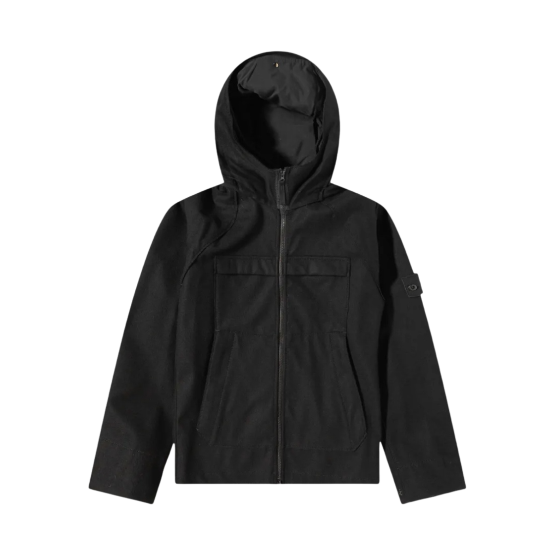 스톤 아일랜드 441F1 고스트 피스 SW 3L 후드 블루종 블랙 - 21FW(Stone Island 441F1 Ghost Piece SW 3L Hooded Blouson Black - 21FW) - 1