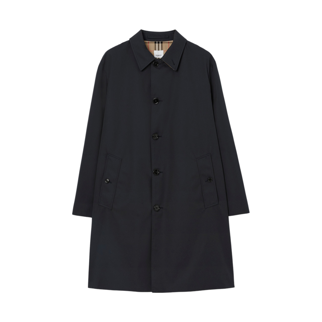버버리 코튼 개버딘 카 코트 미드나잇 블루(Burberry Cotton Gabardine Car Coat Midnight Blue) - 1