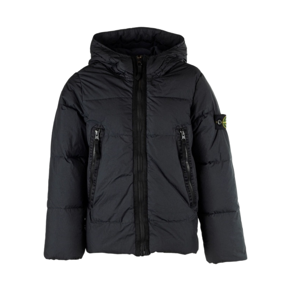 (키즈) 스톤 아일랜드 40433 가먼트 다이드 크링클랩스 R-나일론 다운 다크 그레이 - 22FW