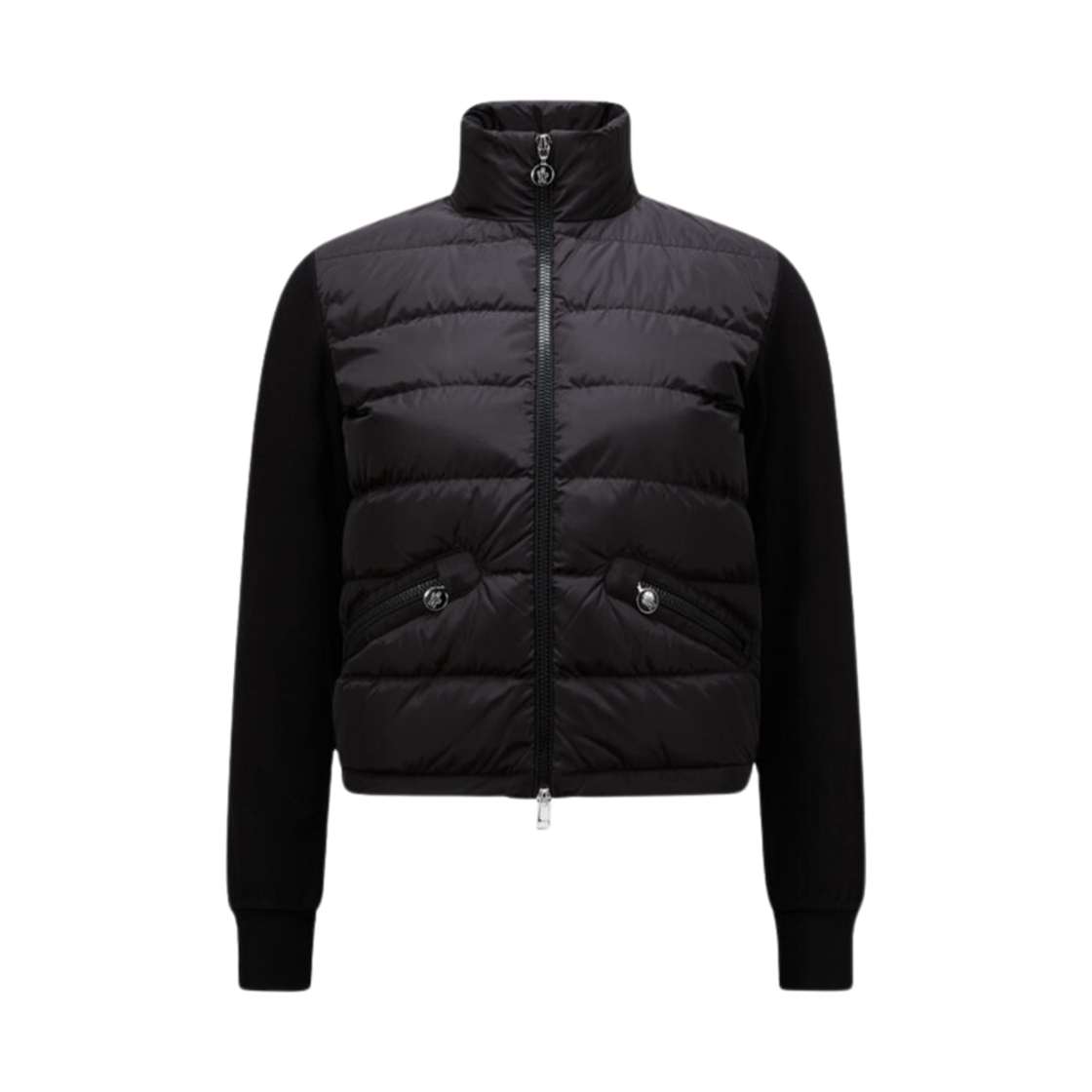 J2-093-8G00003-89ALE-999 (W) Moncler Quilted Bi-Material Jacket Black - 24FW