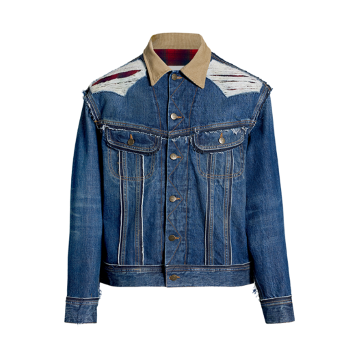 S67AM0061STZ091962 Maison Margiela Pendleton Denim Jacket Navy
