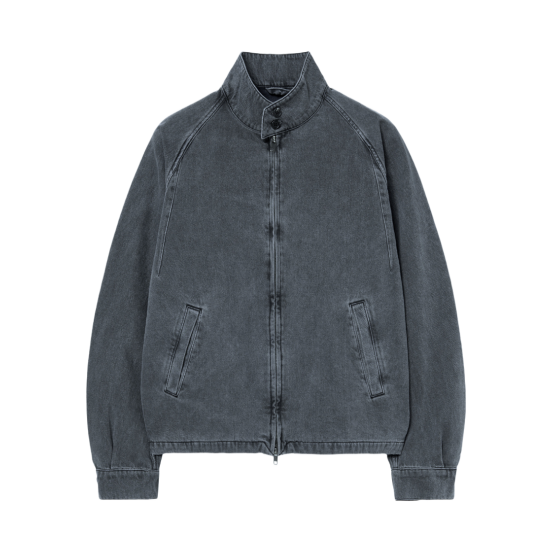 해칭룸 해링턴 데님 자켓 블루 그레이(Hatchingroom Harrington Denim Jacket Blue Grey) - 1