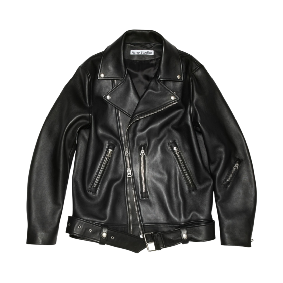 아크네 스튜디오 레더 바이커 자켓 블랙 Acne Studios KREAM