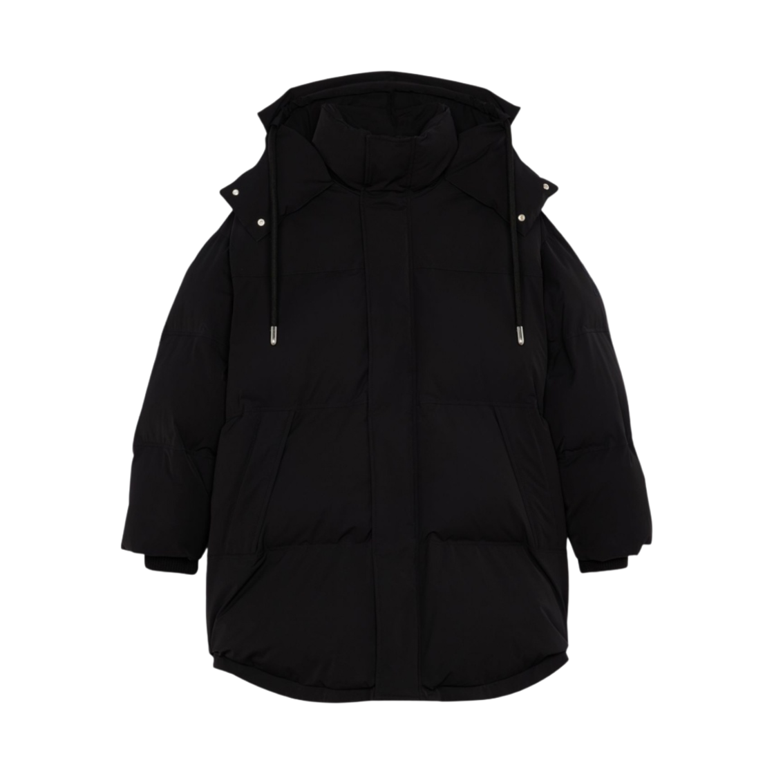 아미 하트 로고 오버 롱 패디드 자켓 블랙(AMI de Coeur Over Long Padded Jacket Black) - 1