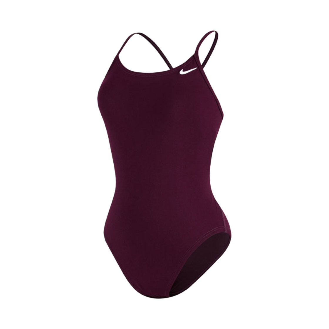 NESSA000-668 (W) Nike Swim Answer Solid Lace Up Tie Back Sangria