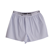 (W) Homme Girls Mini Stripe Boxer Shorts White Stripe