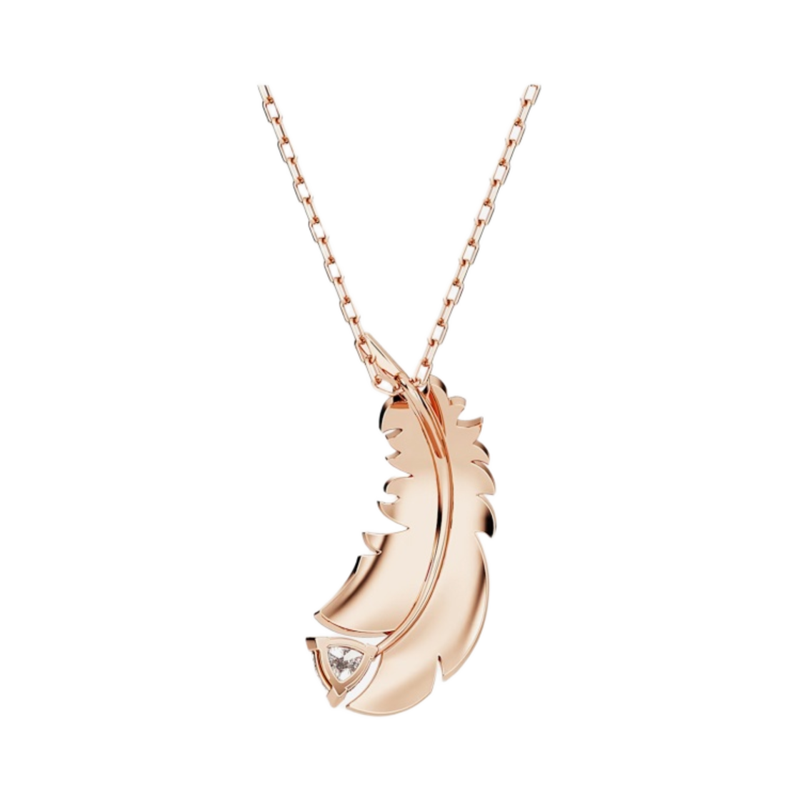 (W) 스와로브스키 나이스 팬던트 화이트 로즈 골드 플래팅((W) Swarovski Nice Pendant White Rose Gold Plated) - 3