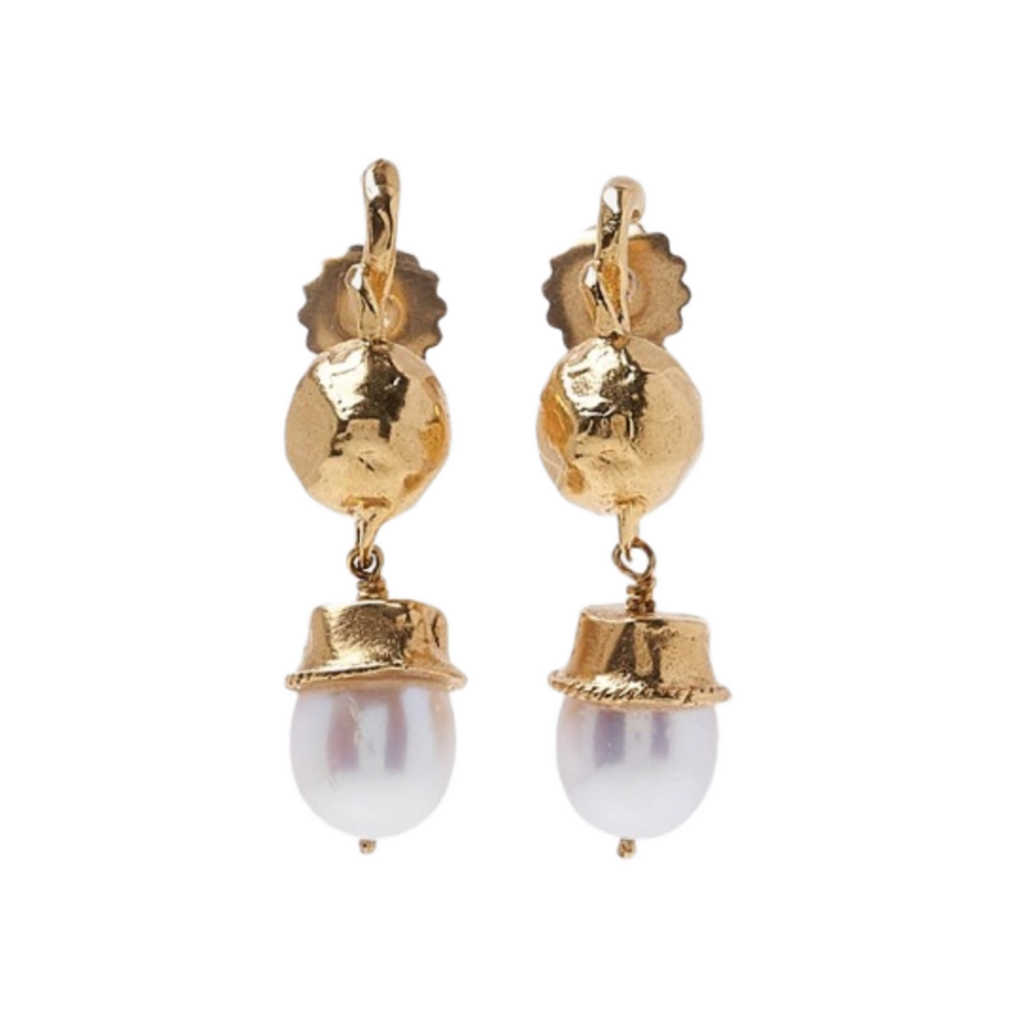 알리기에리 더 리턴 투 이노센스 펄 이어링 골드 플레이티드(Alighieri The Return to Innocence Pearl Earrings Gold Plated)