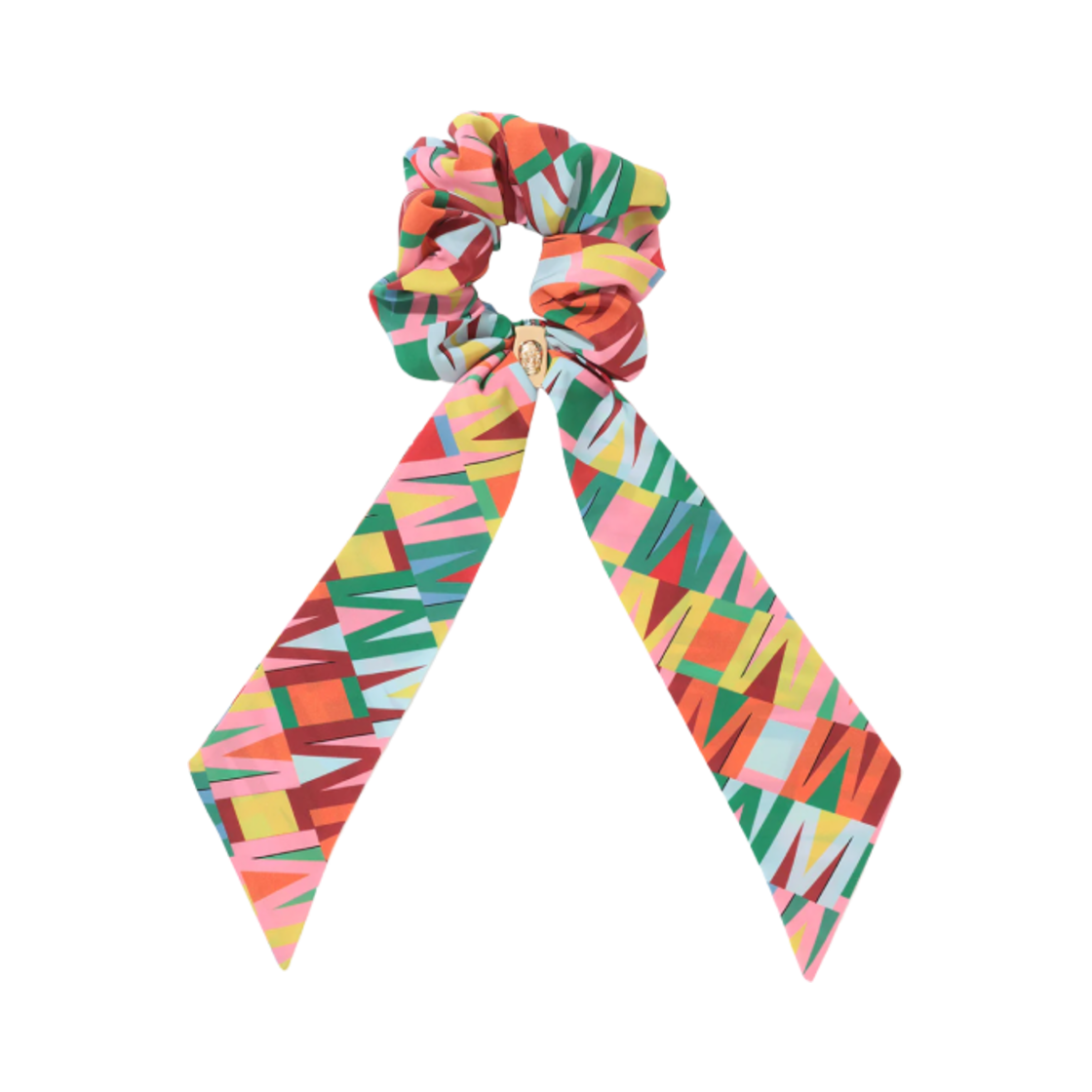 MLF-3A-FO01 (W) Mark & Lona Division Scrunchie Yellow Pink