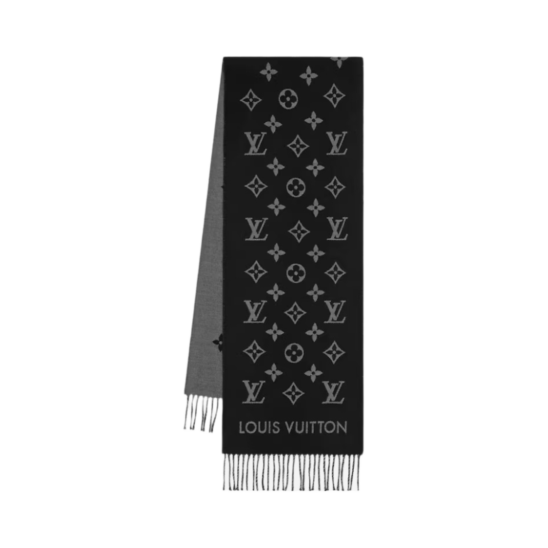 루이비통 올 어바웃 모노그램 머플러 S00 블랙(Louis Vuitton All About Monogram Muffler S00 Black)