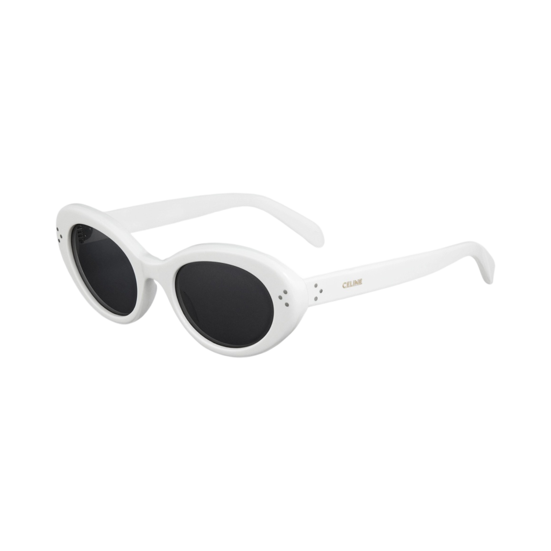 (W) 셀린느 아세테이트 캣 아이 S193 선글라스 화이트((W) Celine Cat Eye S193 Sunglasses in Acetate White) - 2