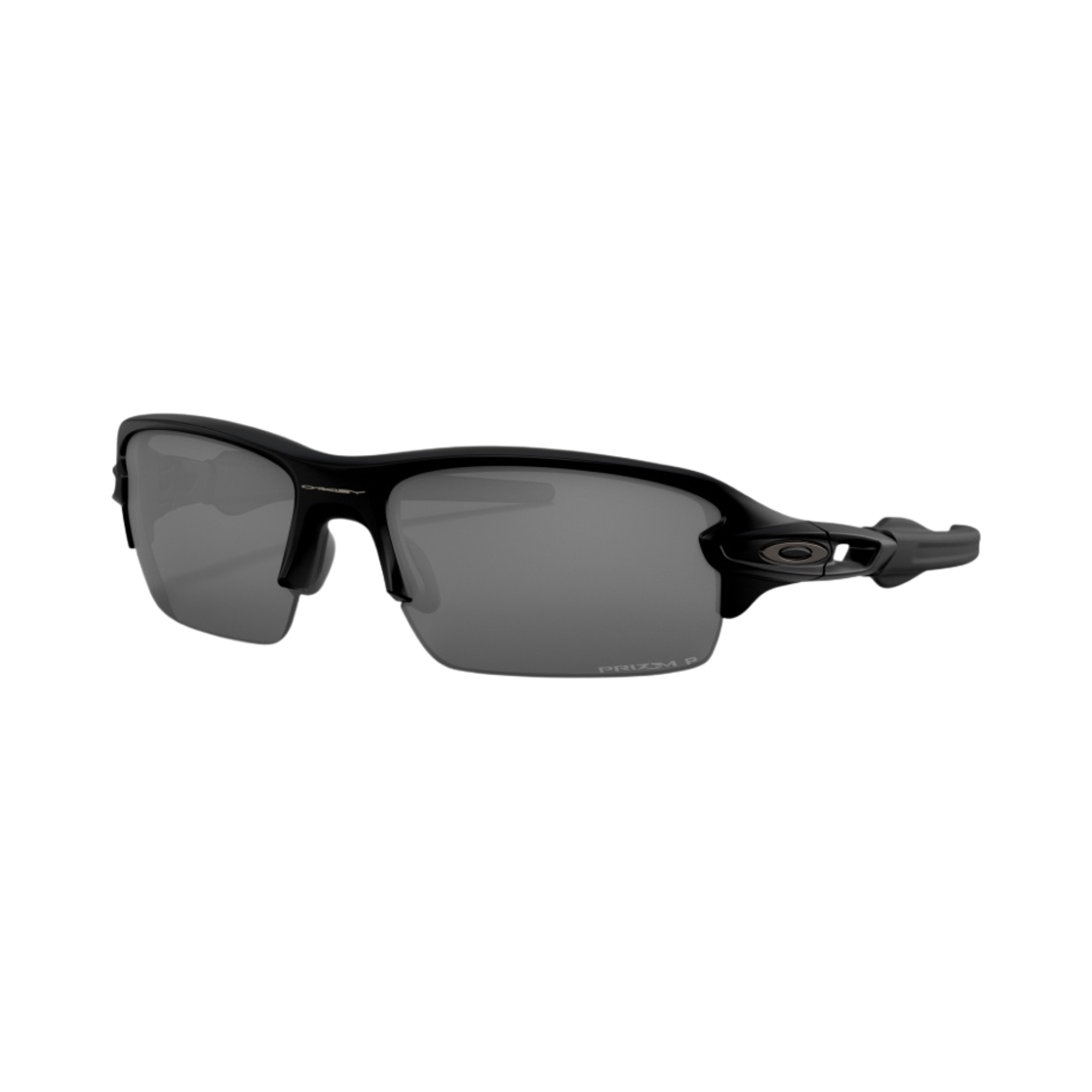 (유스) 오클리 플랙 XS 매트 블랙 프레임 프리즘 블랙 폴러라이즈드 렌즈 하이 브릿지 핏((Youth) Oakley Flak XS Matte Black Frame Prizm Black Polarized Lenses High Bridge Fit) - 1