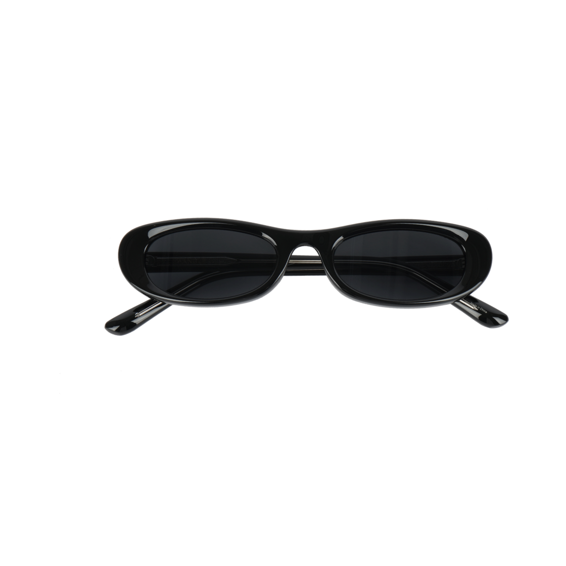 한글 플랫 오벌 선글라스 블랙(Hangle Flat Oval Sun Black)