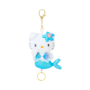 Sanrio Hello Kitty Reel Mascot Holder Mermaid Blue