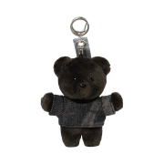 Millo Archive Fluppy Point Bear Key Ring Deep Brown