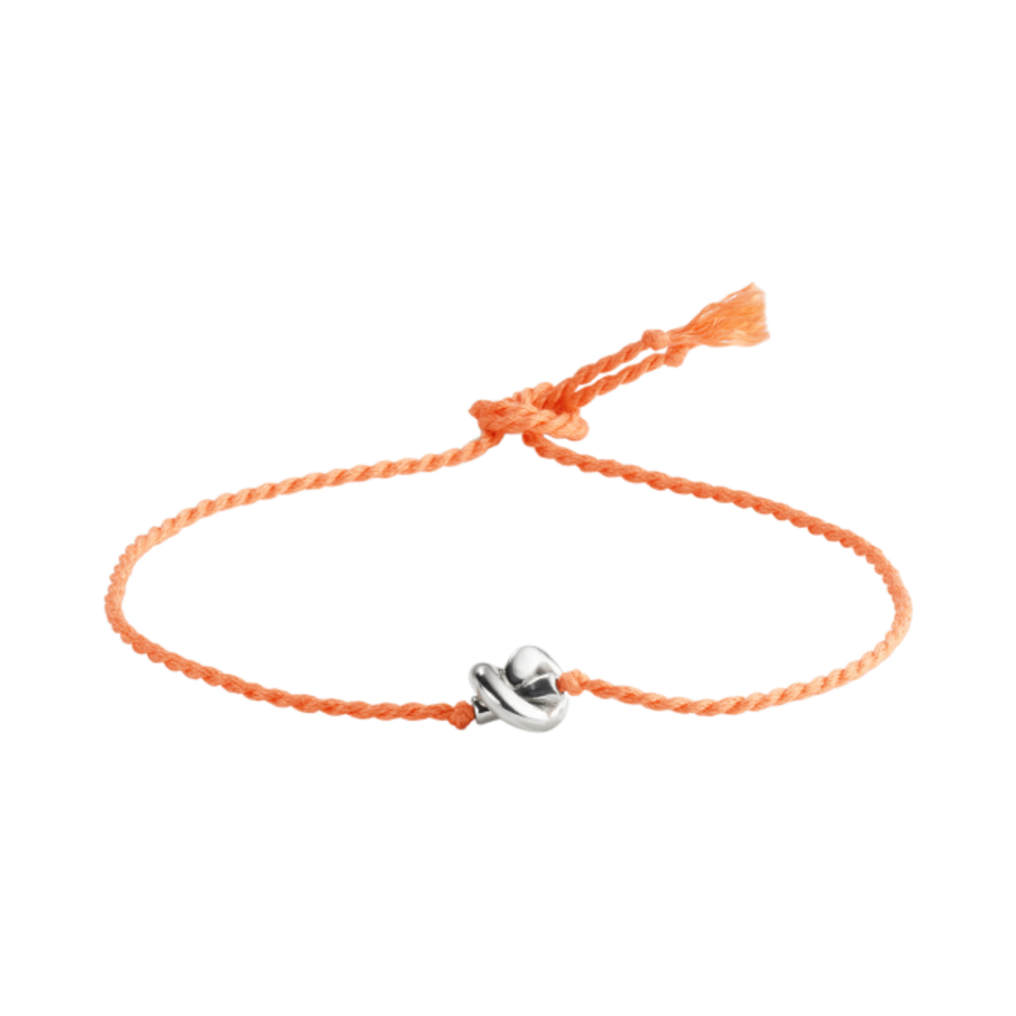 보테가 베네타 프렌드쉽 실크 브레이슬릿 실버 오렌지(Bottega Veneta Friendship Silk Bracelet Silver Orange)