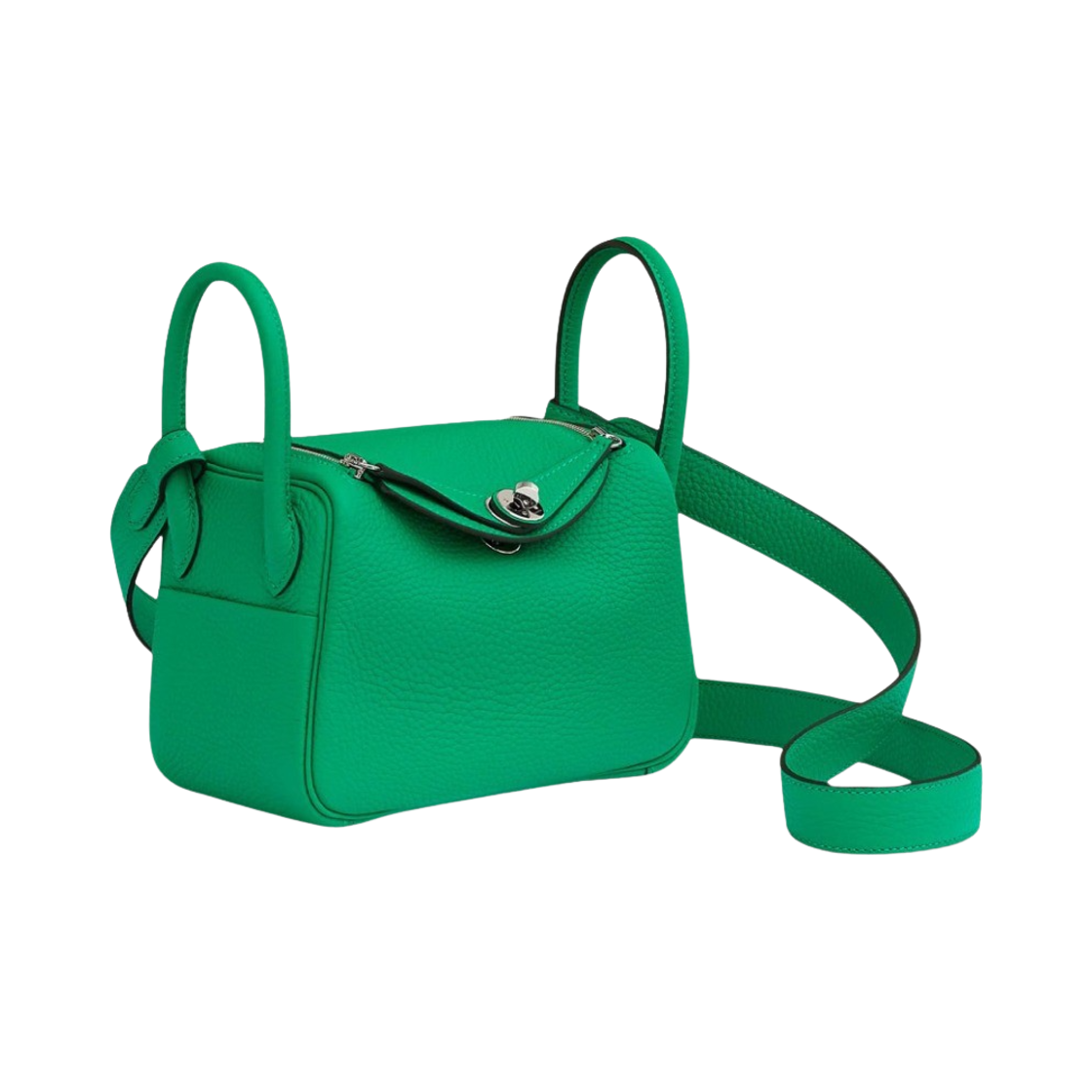 H079086CK6W Hermes Lindy Mini Bag Clemence & Palladium Menthe - #2