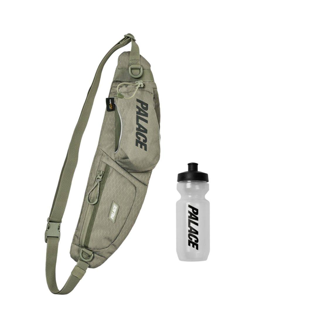 팔라스 코듀라 Y 립 보틀 팩 올리브 - 24SS(Palace Cordura Y-Rip Bottle Pack Olive - 24SS)