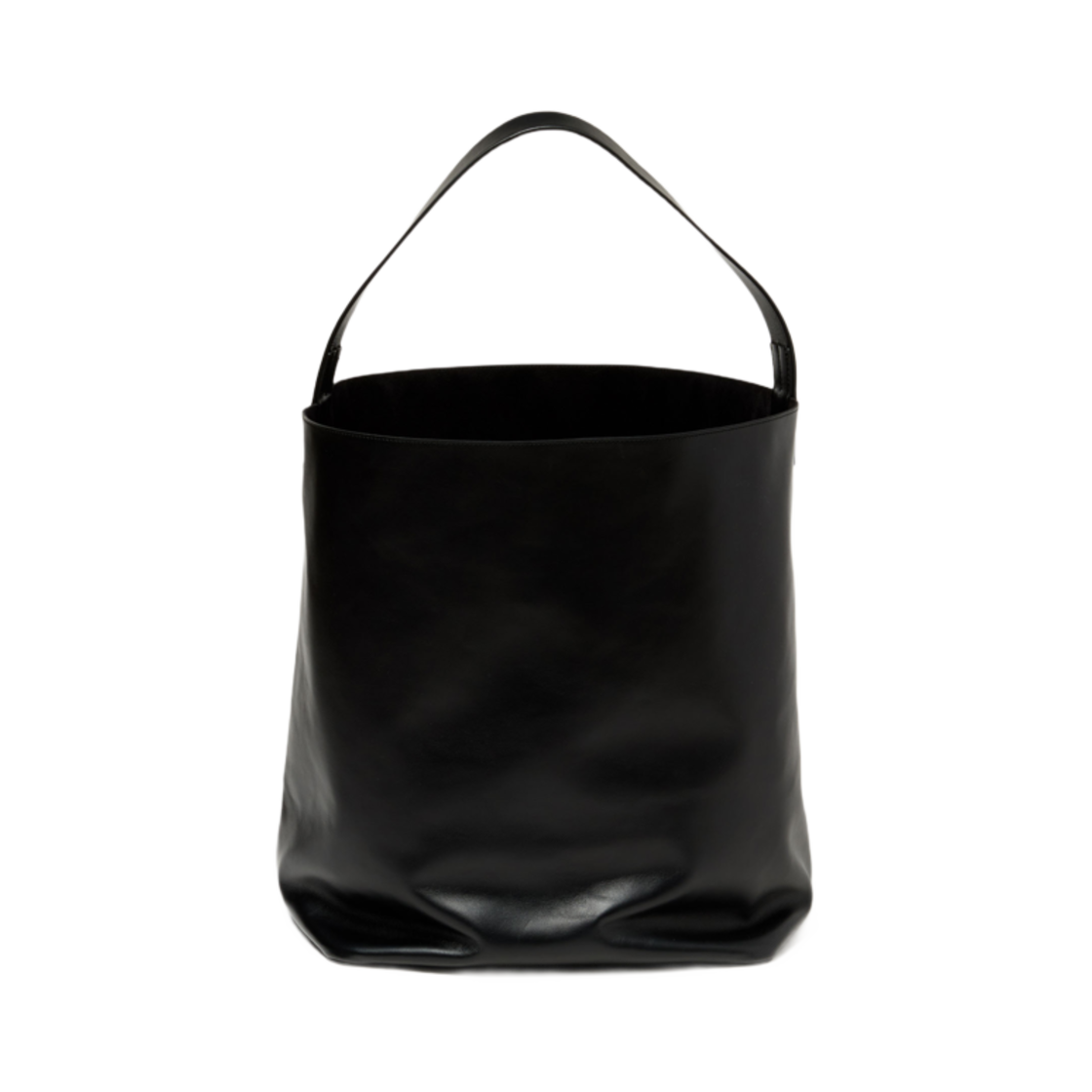 A25SB01AE Auralee Leather Big Shoulder Bag Made By Aeta Black