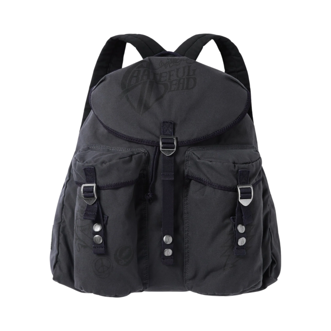디스이즈네버댓 x 그레이트풀 데드 아이코노그래피 스트링 럭색 네이비(Thisisneverthat x Grateful Dead Iconography String Rucksack Navy) - 2