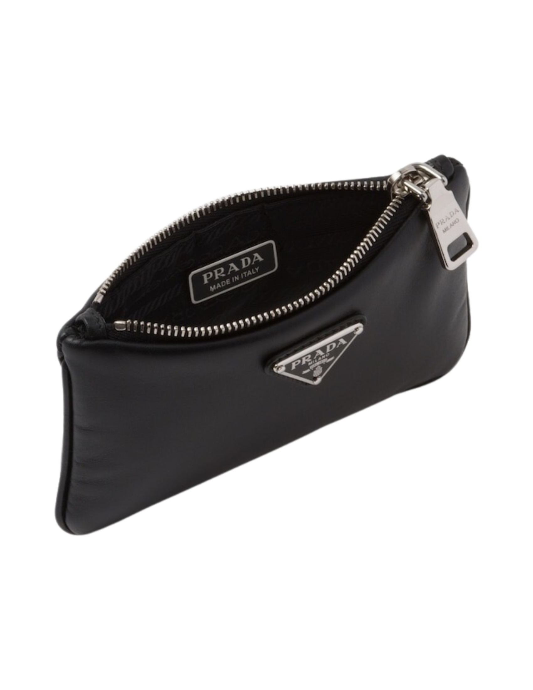 프라다 레더 파우치 블랙(Prada Leather Pouch Black) - 4