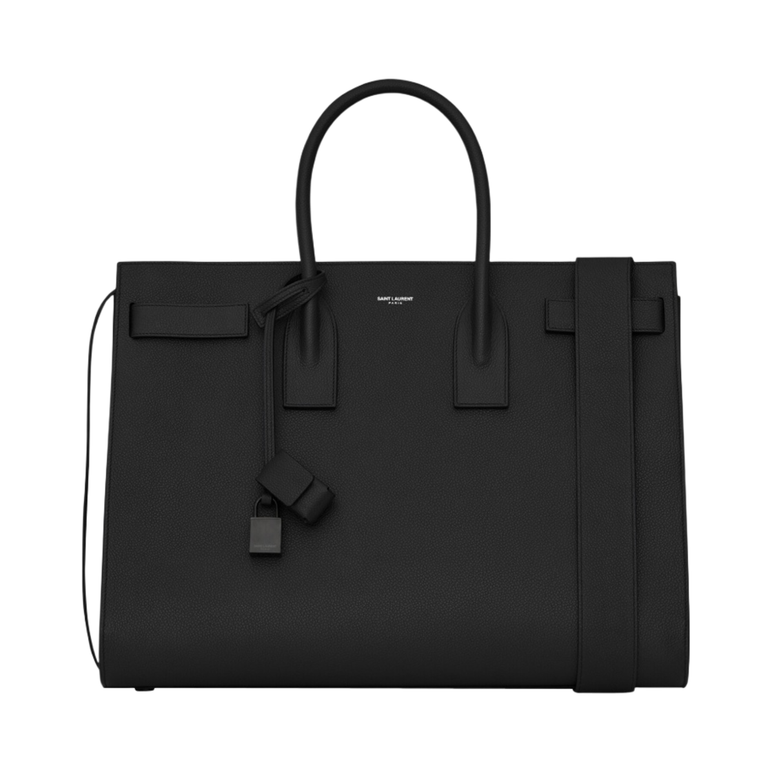생로랑 삭 드 주르 라지 그레인 레더 블랙(Saint Laurent Sac De Jour Large in Grained Leather Black) - 1